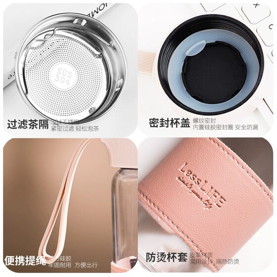 High-looking high-borosilicate heat-resistant tropical tea cup