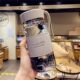 Korean style fresh heat-resistant glass cup for women with a handle, portable tea divider, scented tea cup, men's business simple water cup