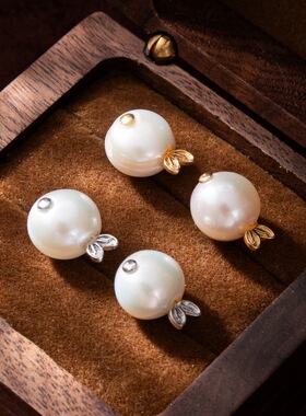 英国george melis海洋小丑鱼项链珍珠大头鱼吊坠金鱼亲嘴鱼锁骨