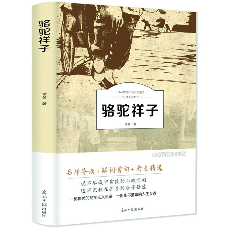 正版骆驼祥子（平装听书）老舍原著光明日报出版社翰墨】老舍的书籍正版全集现当代文学小说作品集散文集-图3