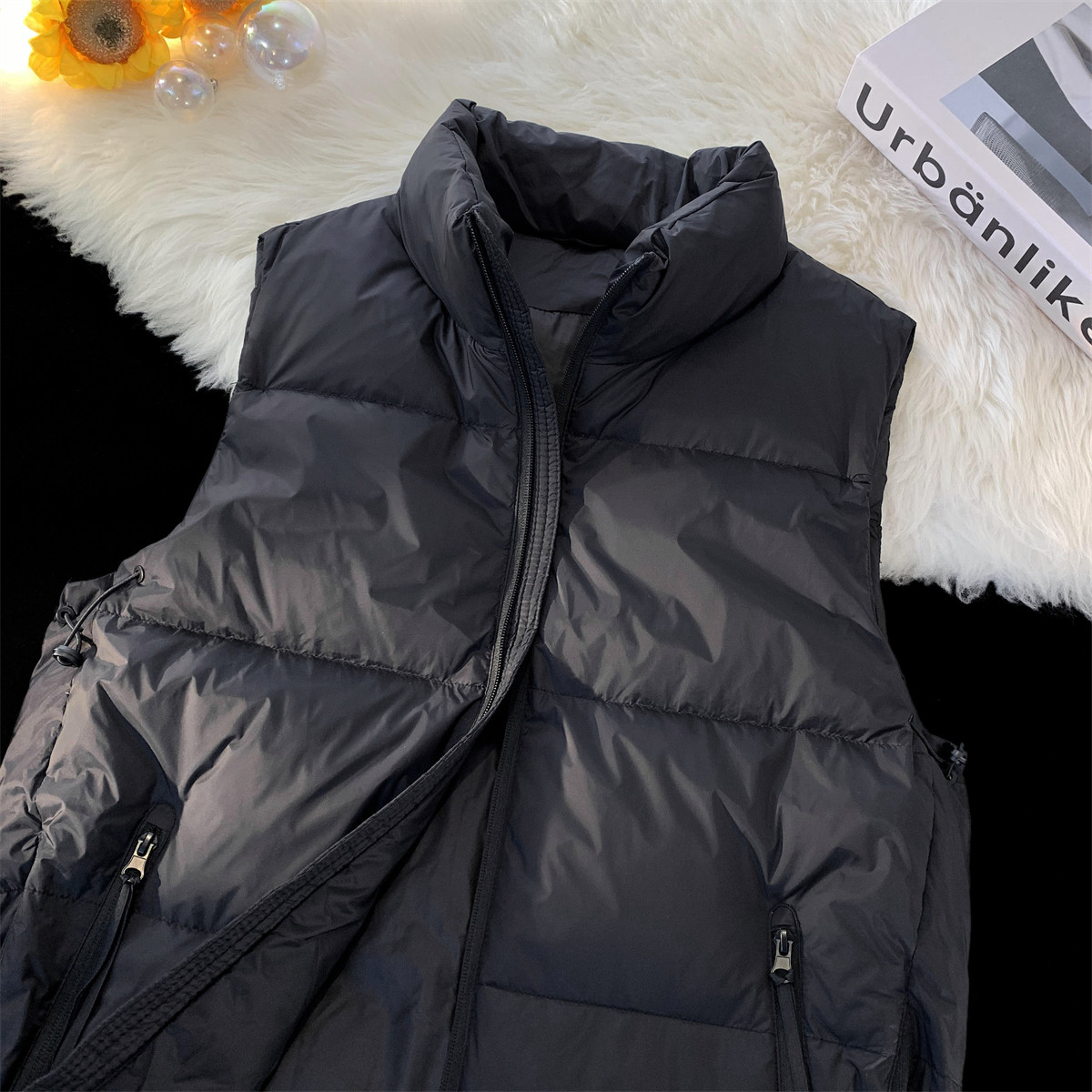 立领羽绒马甲男2025秋冬新款纯色坎肩外套青年韩版保暖羽绒服背心,淘宝优惠券,粉丝福利购,淘宝优惠卷