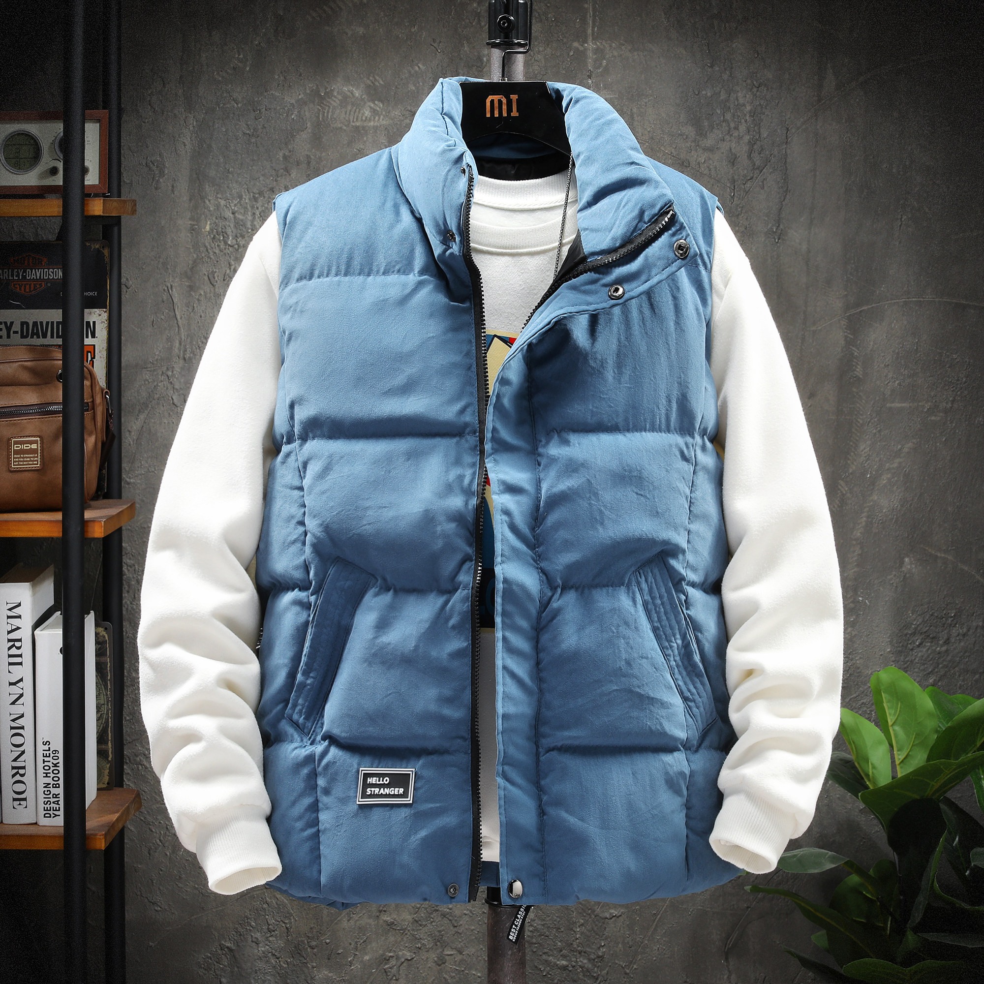 马甲男秋冬加厚羽绒棉马夹外套青年情侣修身韩版潮流帅气坎肩背心