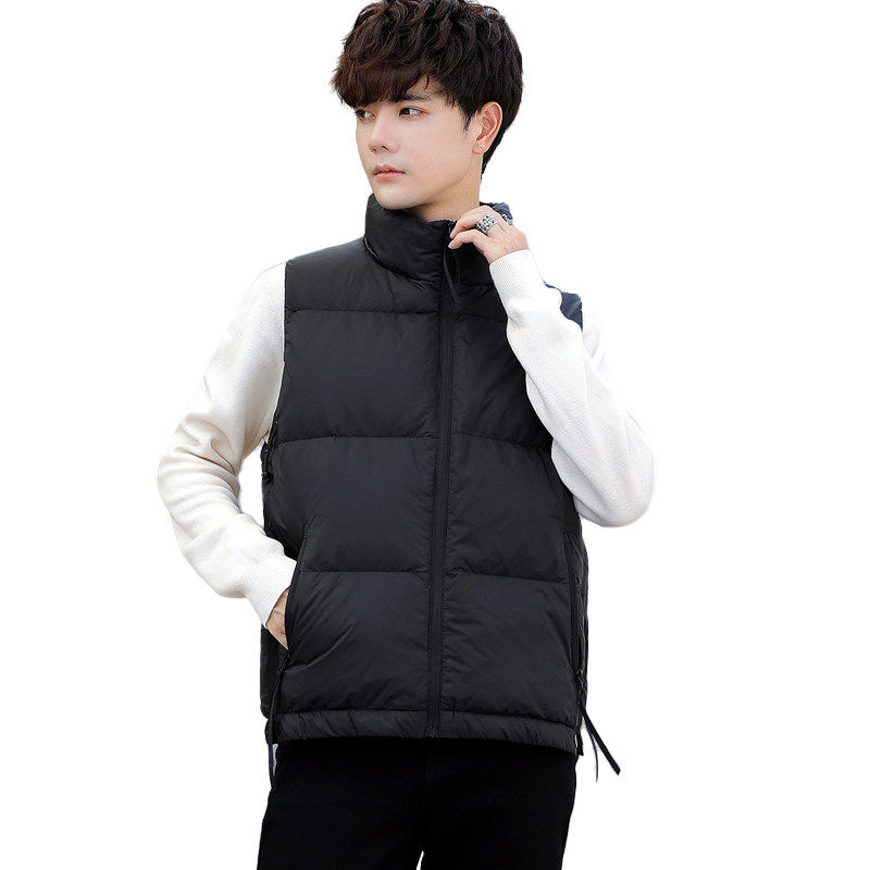 青年痞帅潮流短款立领羽绒马夹男休闲日系工装风保暖马甲外套背心,淘宝优惠券,粉丝福利购,淘宝优惠卷