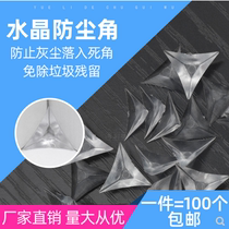 Drawer Corner Anti-Dust Corner Clothing Cabinet Transparent Crystal Dust-Proof Cushion Furniture Cabinet Body Silicone Anti Dirty Dust Triangle Cushion