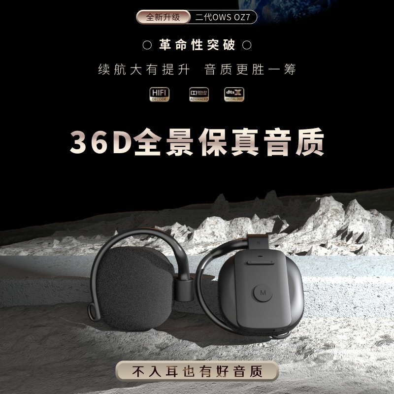 高端真无线蓝牙耳机不入耳挂式超长续航高清通话降噪安卓苹果通用 - 图2