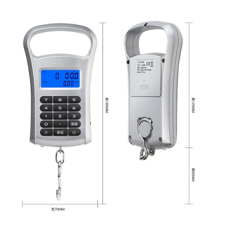 多功能计价称手提电子秤带刻尺吊挂秤小型弹簧称迷你挂钩称40 - 图3