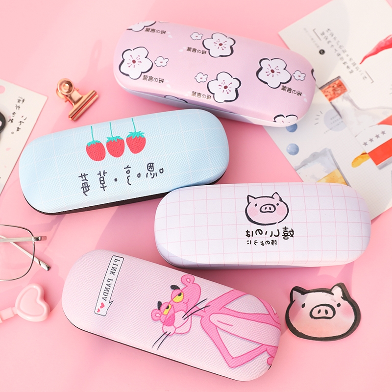 皮质卡通眼镜盒 pu 小清新学生创意眼镜盒男眼镜盒女少女心学生便携 皮质卡通眼镜盒 pu 小清新学生创意眼镜盒男眼镜盒女少女心学生便携