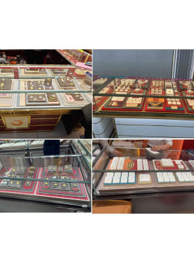 DIY黄金展示托盘展示架