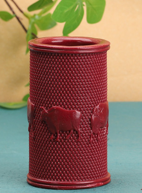 工厂新款朱砂紫金砂五牛商用家居招财风水办公桌笔筒工艺品摆件