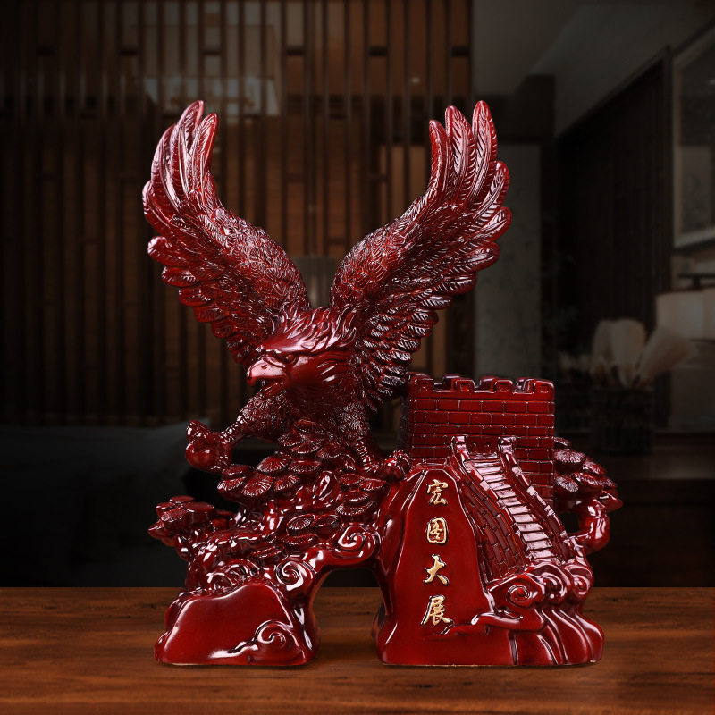 牛笔筒中式摆件家居装饰工艺品老板桌摆设店铺开业送礼教师节礼物,淘宝优惠券,粉丝福利购,淘宝优惠卷