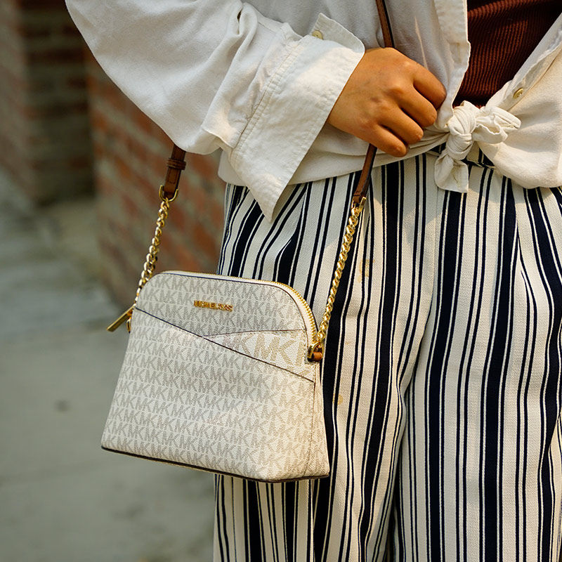 mk印花老花女michael kors贝壳包 3H2O海外女士包袋