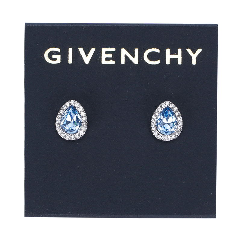 givenchy /纪梵希女水滴形镶钻耳钉 3H2O海外耳环