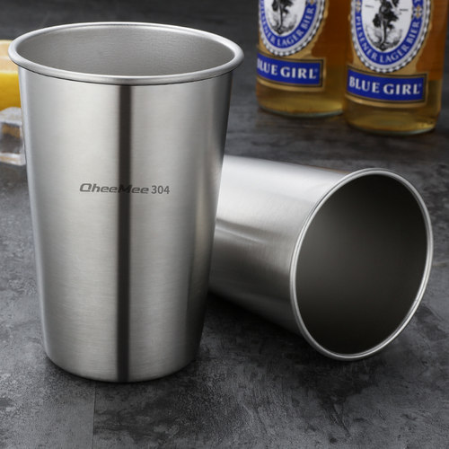 304不锈钢啤酒杯 果汁杯冷饮杯 水杯冰粒杯儿童喝水杯牙刷杯子 - 图3