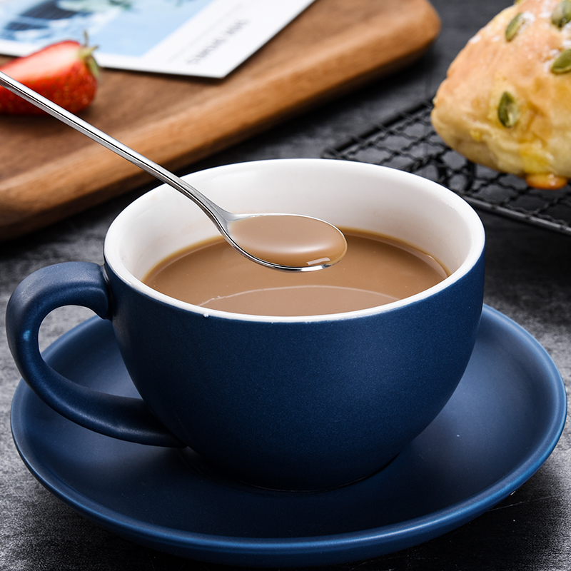 音符咖啡勺欧式小奢华304不锈钢小勺子创意可爱奶茶搅拌勺小调羹 - 图2