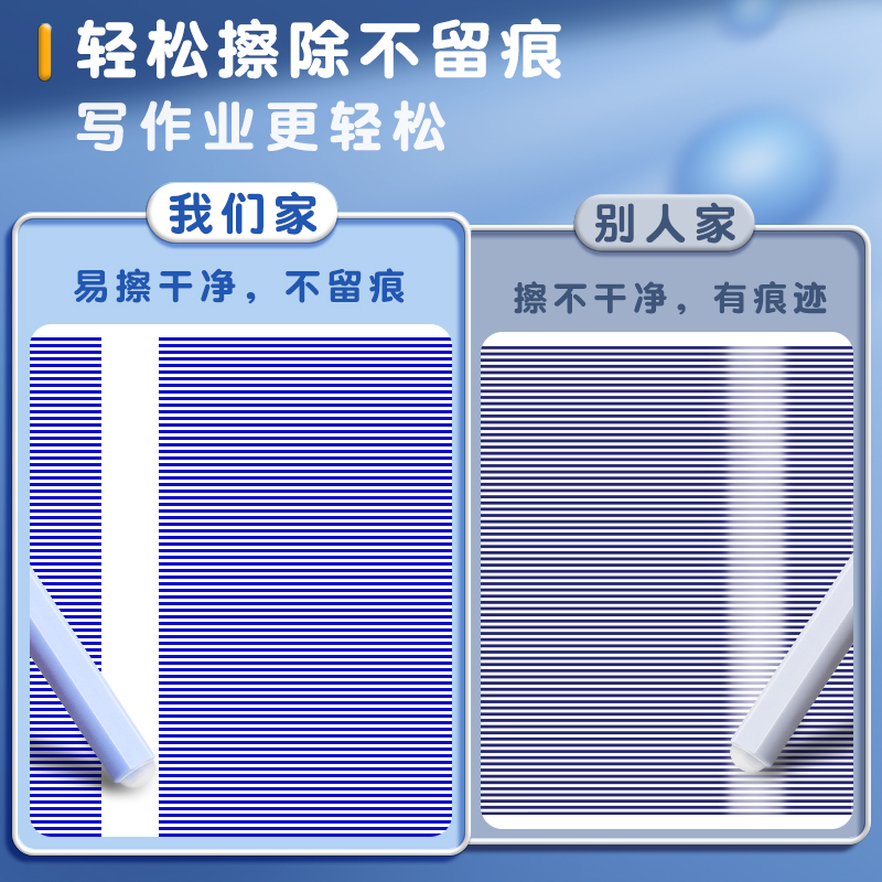 得力热敏可擦钢笔墨囊可替换小学生用三年级纯蓝可擦晶蓝墨水摩易3.4mm口径魔力可擦拭润笔橡皮收纳盒热可擦-图0