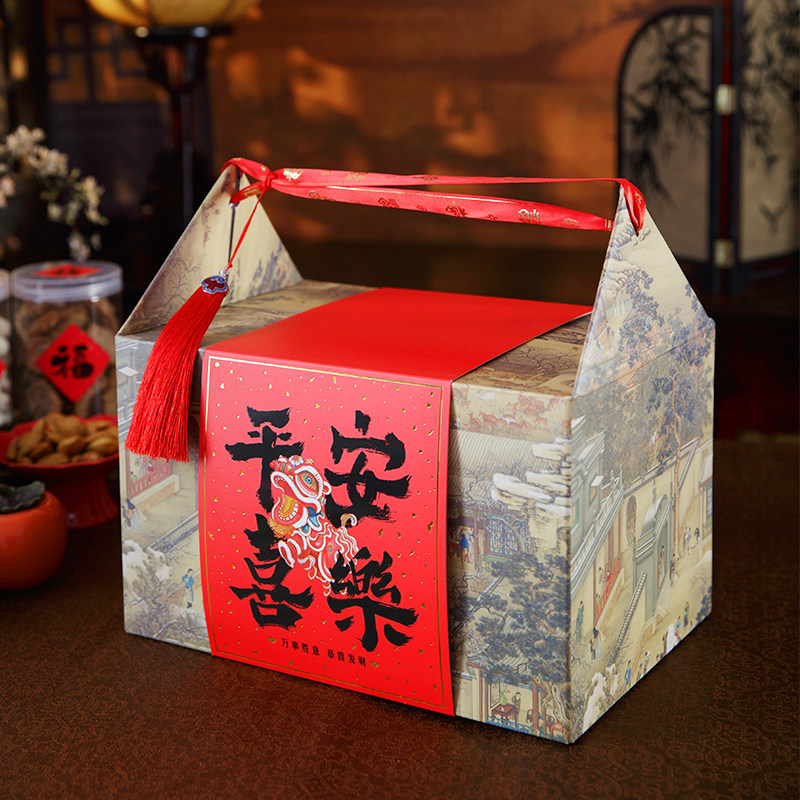 26年新年年货礼盒包装国潮复古散装大容量特产大礼包酒店定制批发,淘宝优惠券,粉丝福利购,淘宝优惠卷