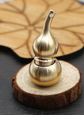 黄铜钥匙扣纯铜手工小葫芦实心空心高档汽车钥匙链挂件饰品男女士