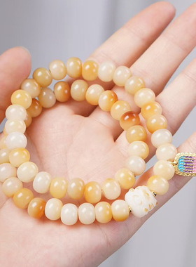 猫五条款炭烧菩提苹果珠DIY手链 厂家批发规格7×9男女首饰念珠