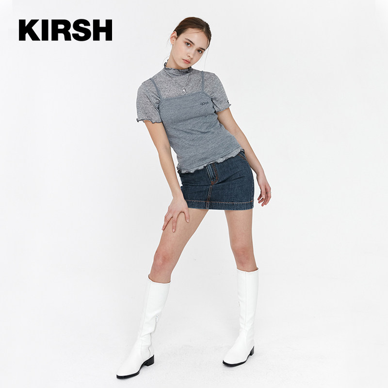 kirsh大樱桃短袖中高领少女t恤 GTOG海外T恤