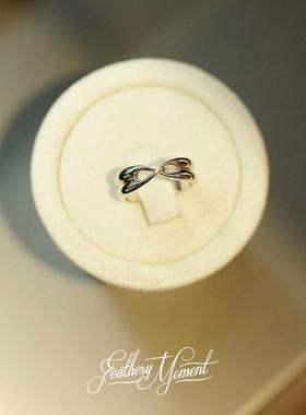 FM《缠绕的心》原创设计925银小指尾戒个性简约通勤气质优雅时尚