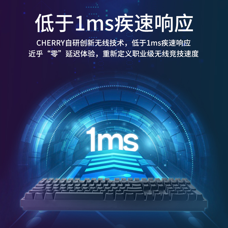 CHERRY樱桃MX2.0S机械键盘游戏电竞家用无线蓝牙学生青轴茶轴红轴 - 图1