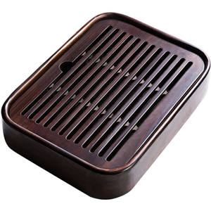 唐丰（TANGFENG）鸡翅木小茶盘储水式花梨木茶海茶台托盘旅行干泡