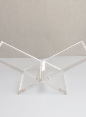 亚克力透明手提杂志架摆件