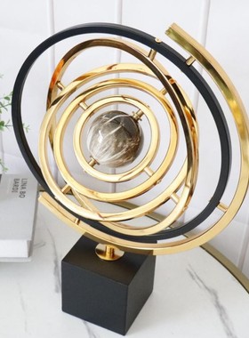 轻奢摆件办公室桌面地球仪领导