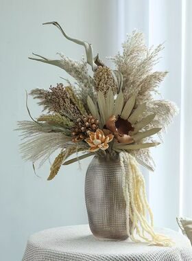 干花欧式美学花干花花束摆件真花豪华装饰家居摆件干花