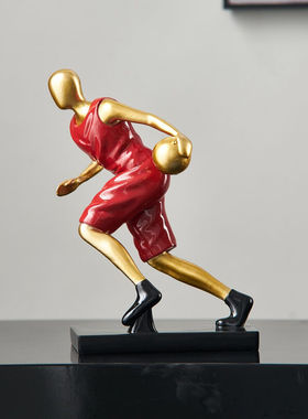 风宇阳光篮球人物摆件装饰品摆设男生日儿童节圣诞节新年礼物办公