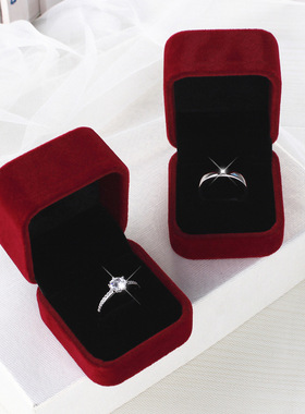 仿真假钻戒一对情侣结婚对戒活口可调节戒指礼仪式用道具婚礼现场