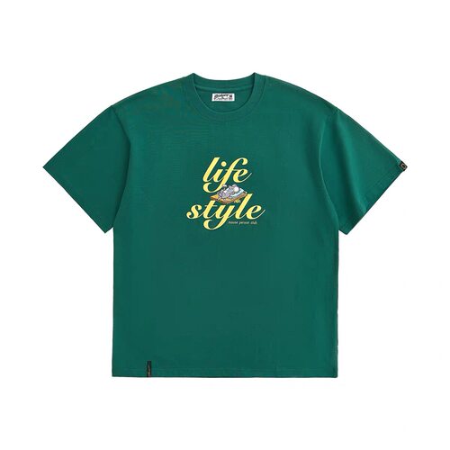 食钓SDGR Life style印花短袖T恤日常休闲卡通印花纯棉tee - 图3