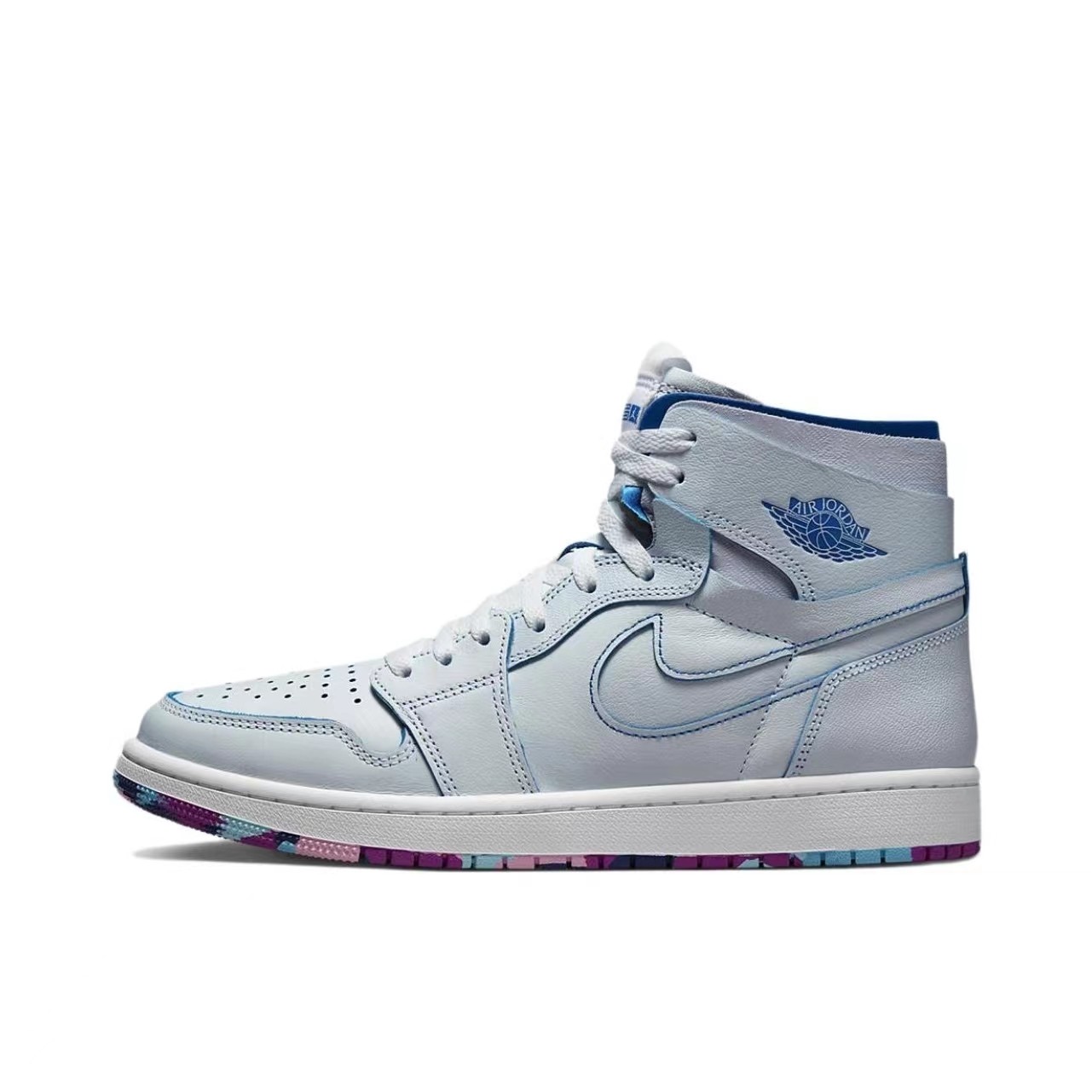NIKE Air Jordan 1 ZoomCMFT AJ1白蓝刮刮乐高帮篮球鞋板鞋DX6036,淘宝优惠券,粉丝福利购,淘宝优惠卷