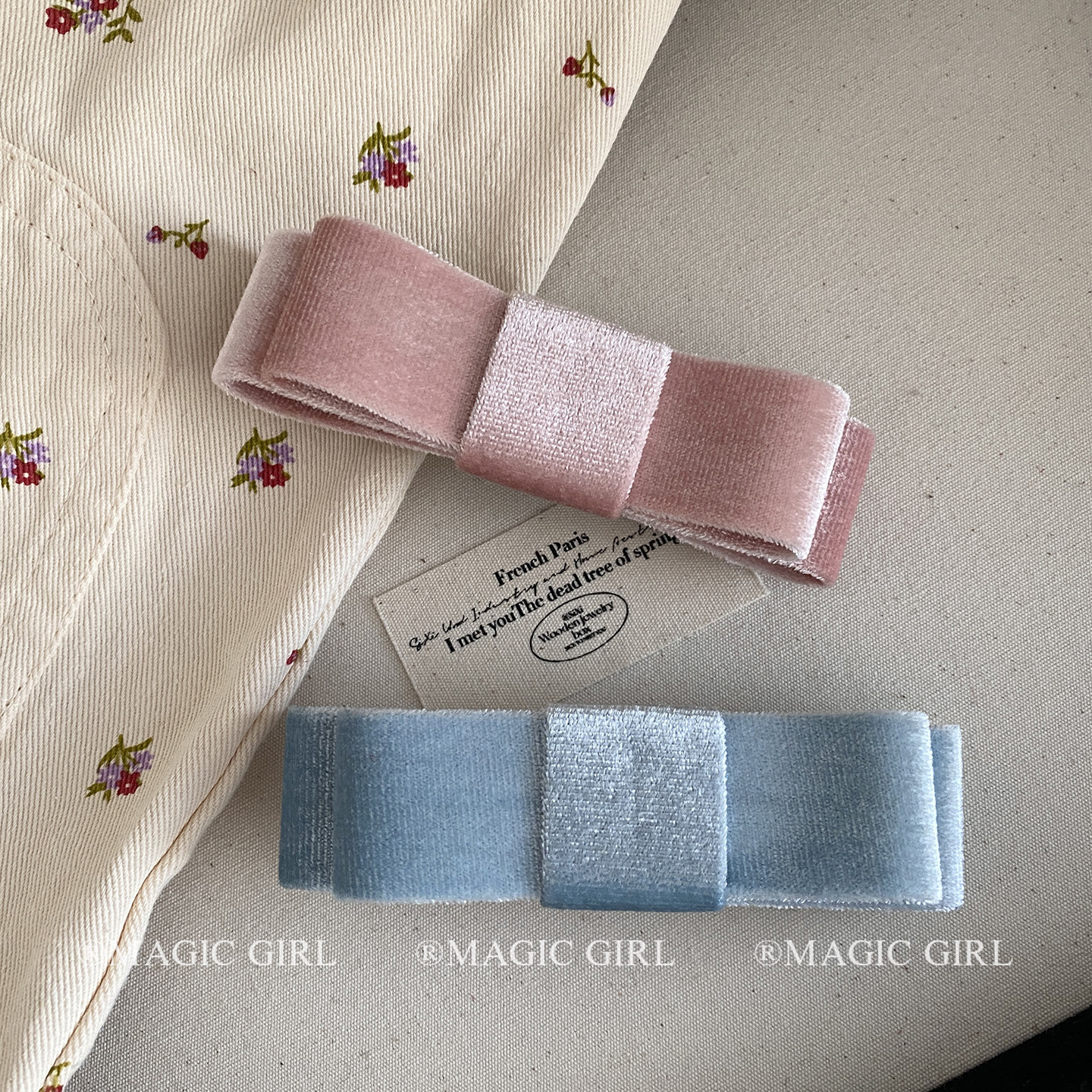 粉色立体丝绒蝴蝶结发夹女小众百搭弹簧夹发饰甜美发卡半扎发头饰,淘宝优惠券,粉丝福利购,淘宝优惠卷