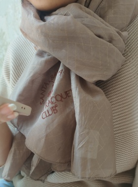 棉+桑蚕丝亲肤轻软纯色刺围巾披肩外贸百搭春秋多色入