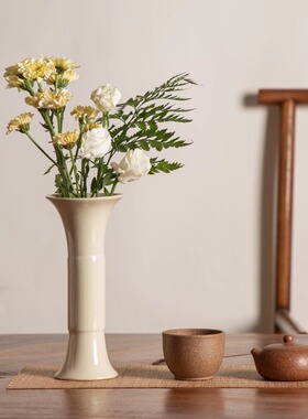 仿宋桌面陶瓷花瓶禅意
