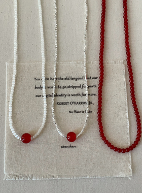 轻奢碎银子玛瑙串珠叠戴项链女秋冬复古小众时尚百搭颈链毛衣链