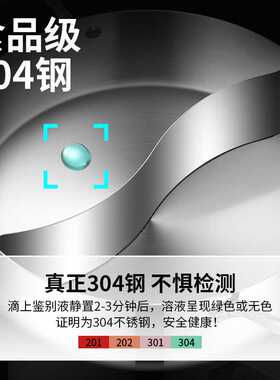 德国品质火锅锅家用燃气电磁炉专用款清汤锅加厚大容量不锈钢锅具