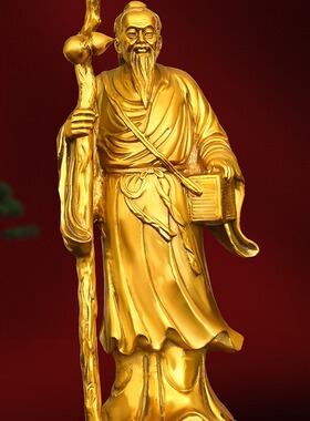 纯铜神医华陀摆件中医馆药店名医医圣神像家居办公室桌面装饰站像