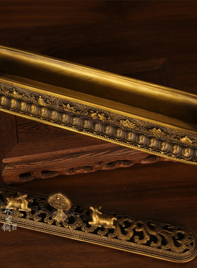 卧香炉黄铜家用室内供佛熏香炉密宗摆件卧香檀香线香炉