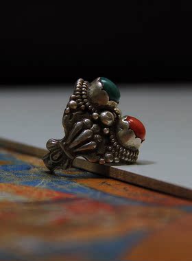 承李李原创设计纯银有机红宝石