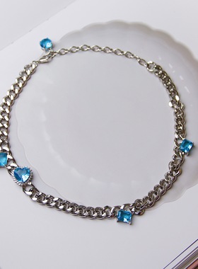 承李李原创设计锆石锁骨链