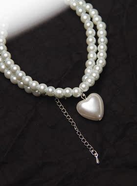 承李李原创设计桃心珍珠手链女