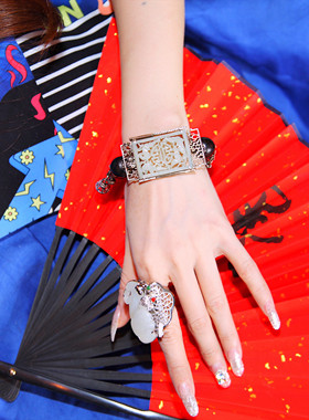 承李李原创设计 高端订制中国风珠宝玉石银饰 和田玉戒指