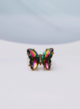 承李李原创设计琉璃蝴蝶指环