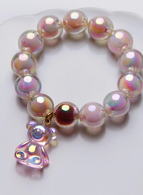 承李李原创设计幻彩小熊手链现货