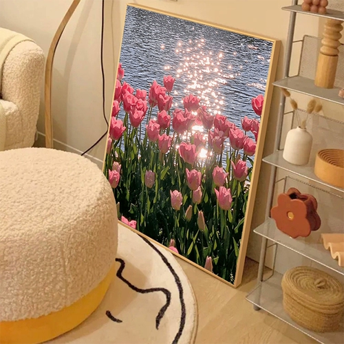 Tulip Fragrant Diamond Drills Living Room маленькая паста бриллиант заканчивается 2023 Новая спальня простая и современная северная