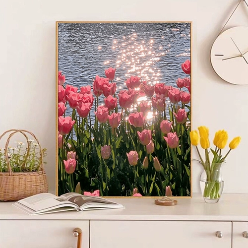 Tulip Fragrant Diamond Drills Living Room маленькая паста бриллиант заканчивается 2023 Новая спальня простая и современная северная