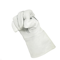 Lengthened Bull Leather Electric Welding Work Gloves Insulation Long version Japan Lauprotect glove Cutting and removal workshop Repair