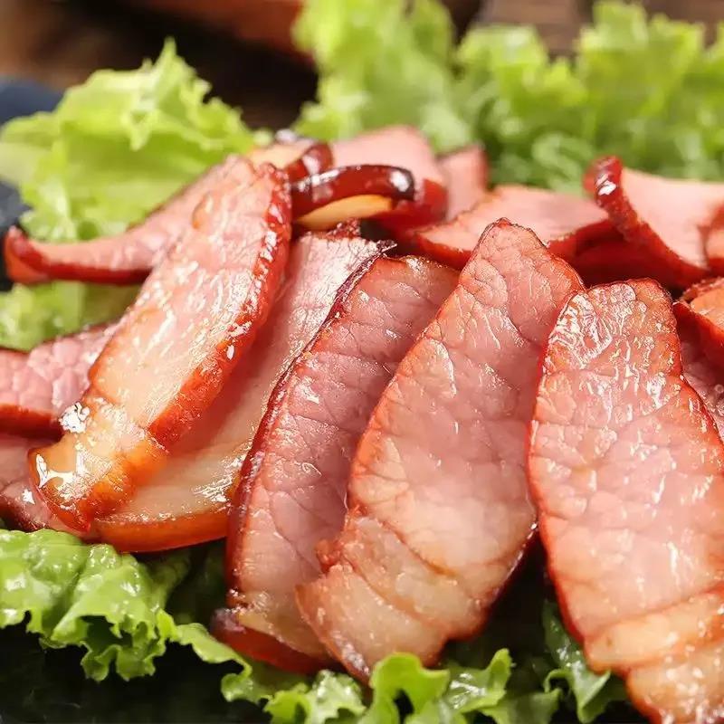 正宗腊肉农家自制烟熏老腊肉猪后腿瘦肉柴火熏制川